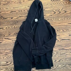 GAP Men's Zip-Up Black Hoodie